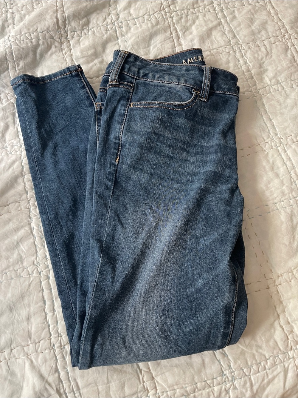 American Eagle Outfitters Women's Dark Blue Jeggings